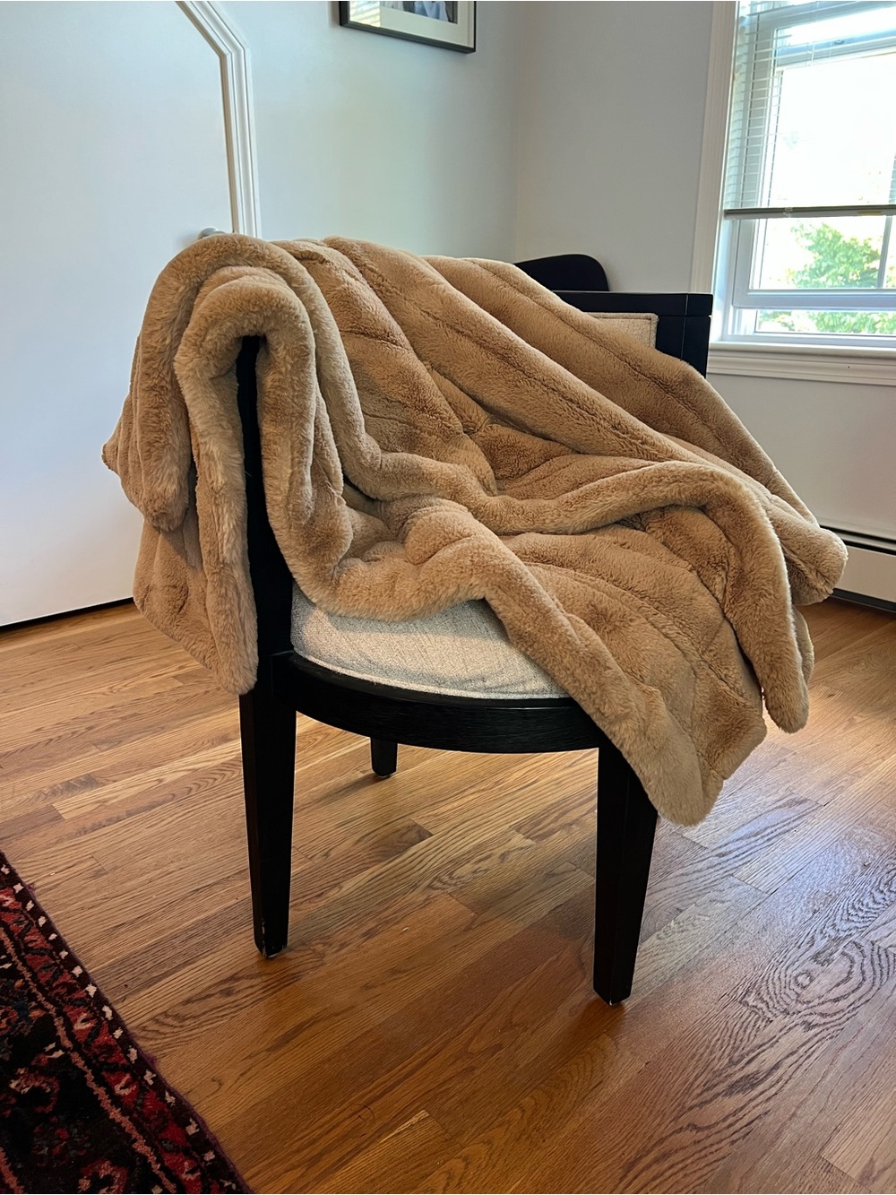Minky Couture Ultra Sorbet Adult Throw Camel/Tan 50x60